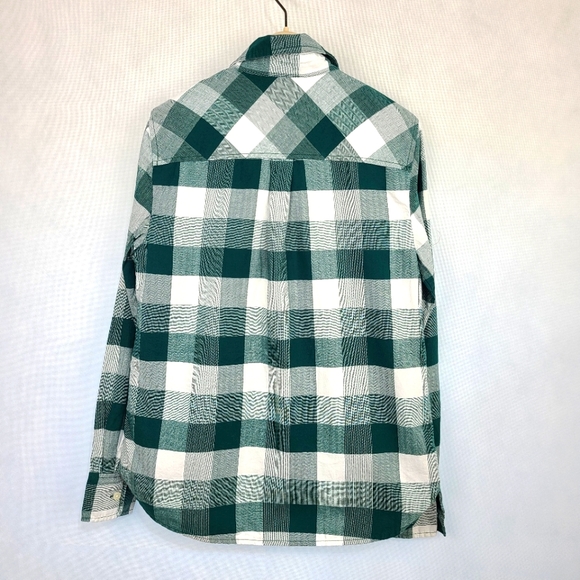 J Crew Factory Plaid Popover Shirt - Picture 3 of 4